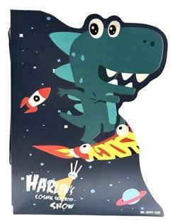 Ограничитель для книг металлический №6999-008 Динозавр