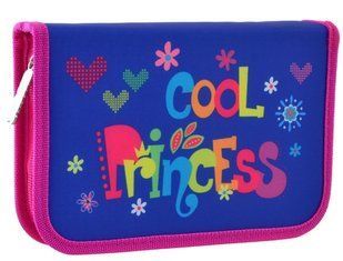 Пенал 1М 1 Вересня Smart HP-04 Cool Princess з 2 отворотами б/н 532012
