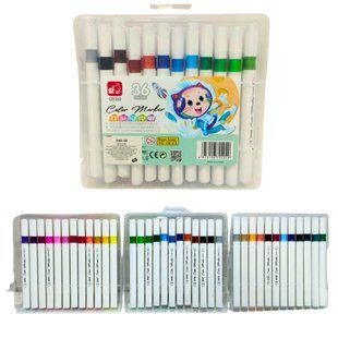 Маркер двустор. SketchMarker Zishu набір 36шт трикутні Mouse ZS-240-36 пласт. бокс