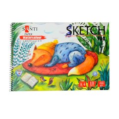 Альбом для акварелі Santi А4 (21*29,7см) Paper Watercolour Collection 10арк 200г/м Wonderland 742603