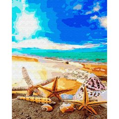 Картина раскраска по номерам на холсте - 40*50см Никитошка GX35352 Морские звезды