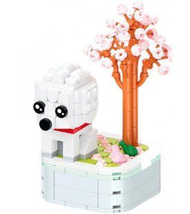 Конструктор 3D Blocks Любимые песики 103H-4 Пудель, кор. 20*14,5*4см, 199 деталей