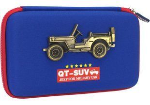 Пенал с органайзером 1 отделение без наполнения Cool For School QT-5795-*, Синий