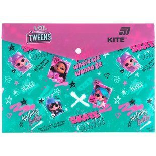Папка А4 Kite пластик на кнопке LOL LO25-244-1