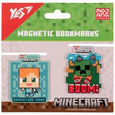 Закладки для книг магнітні YES Minecraft friends 2шт. 708102