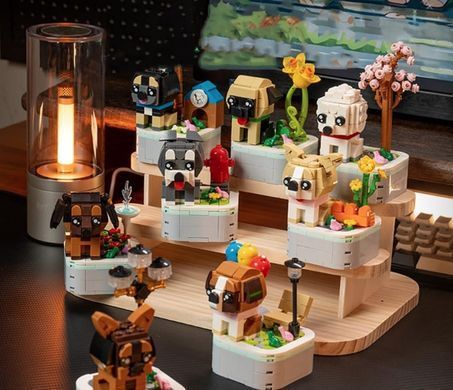 Конструктор 3D Blocks Любимые песики 103H-4 Пудель, кор. 20*14,5*4см, 199 деталей