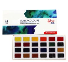 Краски для рисования Роса Акварель в кюветах 24 цвета