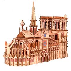 Деревянная сборная 3D модель WoodCraft Собор Парижской Богоматери (28*12*22см) DL-G060