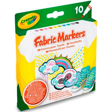 Фломастери 10кол. CRAYOLA для тканин 58-8633