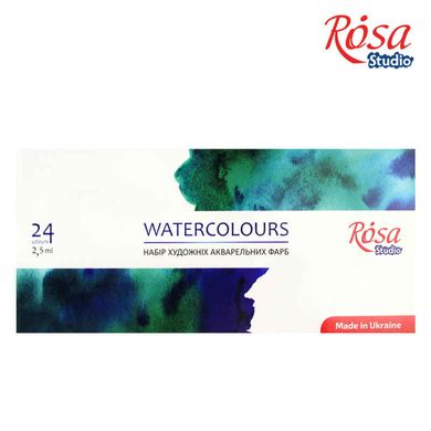 Краски акварельные Rosa Studio набор 24цв. в кюветах 340324