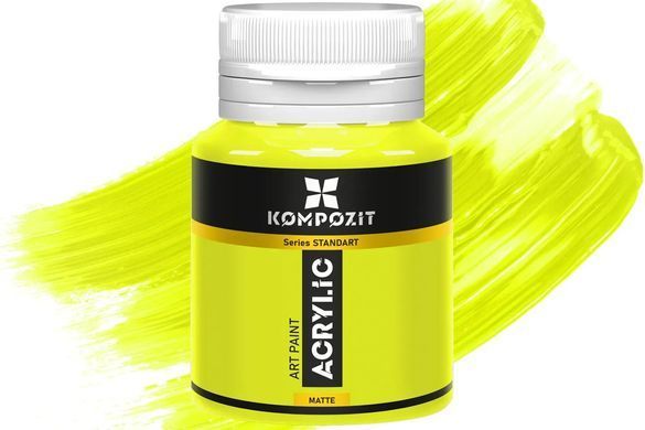 Краска акриловая Art Kompozit 20мл Standart 525***, Белый