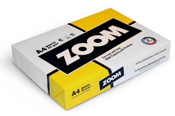 Бумага для принтера белая А3 80г/м 500л. ZOOM Класс С+ (Финляндия)