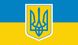 Флаг Украины 14см*21см тканевой MT9000