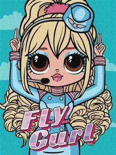 Картина по номер. на холсті 30*40см Идейка КН6275 L.O.L. Surprise! O.M.G. Fly Gurl