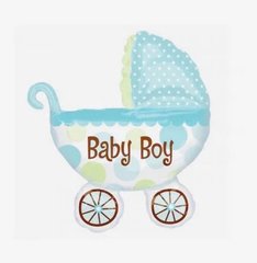 Повітряна кулька фольга Baby stroller Camis 20*24см блакитний 11220/В-0125
