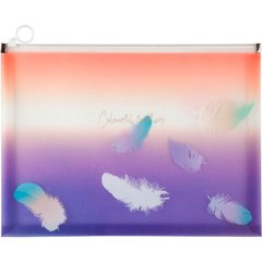 Папка А5 Axent на блискавці zip-lock Colourful Feather-02 1462-92-A