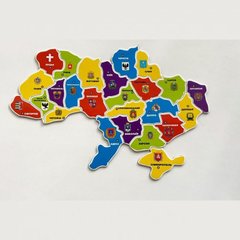 Магніт Пазл карта України фігурна А4