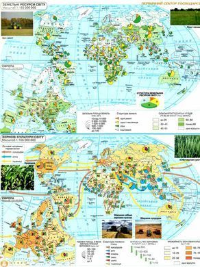 Атлас Картография, Украина и мировое хозяйство для 9 класса 7075