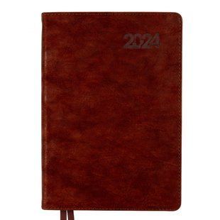 Ежедневник 2024 Leo Planner А5 Case 25242* - коричневый