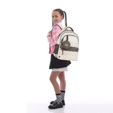 Рюкзак (ранець) м'який GoPack Education GO26-182M-3 Beige Polka Dots 41*29*17см