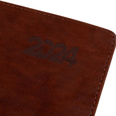 Ежедневник 2024 Leo Planner А5 Case 25242* - коричневый
