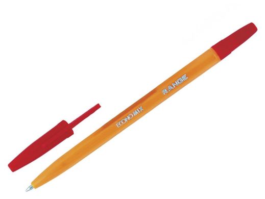 Ручка шариковая Economix Range 0,5мм пишет красным E10138-03, Черный