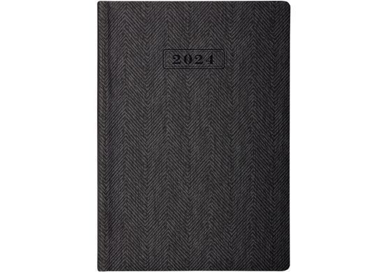 Ежедневник 2024 А5 OPTIMA Tweed O26126, Синий