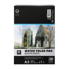 Альбом для акварелі А3 20арк 200г/м2 Art Nation WaterCoLorPad на спіралі 6004-W