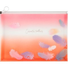 Папка А5 Axent на блискавці zip-lock Colourful Feather-04 1462-94-A