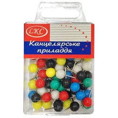 Кнопки-шарик 8мм LKC 60шт пластик. в пластиковом футляре 1017