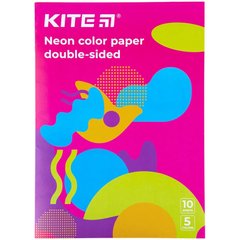 Папір кольоровий А4 10арк KITE мод 252 Fantasy неон K22-252-2