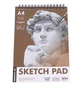Альбом для эскизов скетчбук А4 24л. 180г/м2 Art Nation SketchPad на спирали 102.PB.02