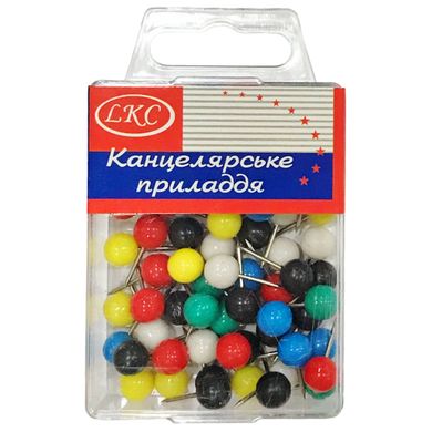 Кнопки-кулька 8мм LKC 60шт. пластик. у пластиковому футлярі 1017