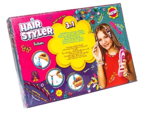 Набір для творчості DankoToys DT HS-01-01 Hair Styler Fashion Бісєр та намистини (метелик великий)