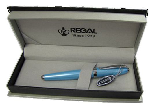 Кулькова ручка REGAL в футлярі блакитна/рожева R87***.P.B, Блакитний