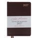Ежедневник 2027 А5 Leo Planner Aldento мягкий AL25273*, Коричневый темный