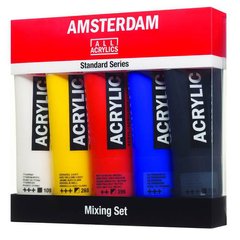 Краски акриловые Amsterdam набор 5цв. по 120мл Royal Talens, Mixing set 17790904