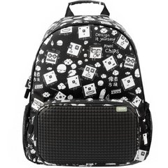 Рюкзак (ранец) школьный Upixel Floating Puff-Черный Пиксели WY-A025U 29*37*12см