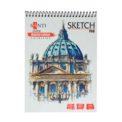 Альбом для акварелі Santi А5 (14,8*21см) Paper Watercolour Collection 20арк 200г/м Travelling 742606