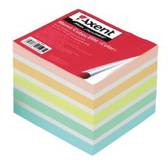 Папір для нотаток 90х90х40мм 420арк Axent Elite Color кольоровий не проклеєний 8026