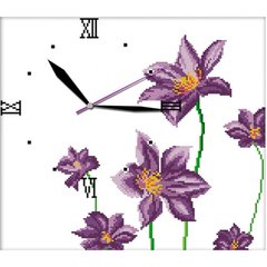 Набір для вишивання Идейка G012 38*35см 14СТ Годинник Квітковий аромат