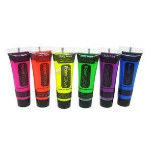 Аквагрим для обличчя туба 1шт Paint Glow 10мл Нєон ! Поштучно ! 049099/МА-19-431/HA-3, Фиолетовый