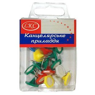 Кнопки-шестигранник LKC 20шт. пластик. у пластиковому футлярі 1018/1005