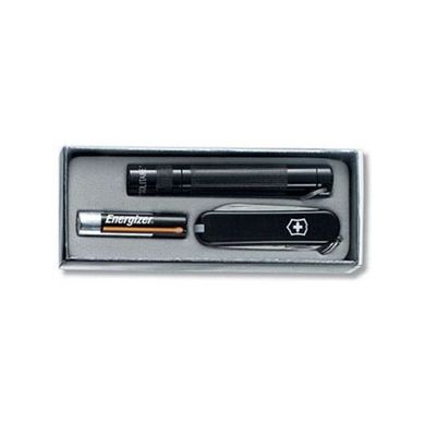 Victorinox MAGLITE-SET Набір нож 58мм 7предм чорн. + фонарік Maglite-Solitare 8см Vx44003