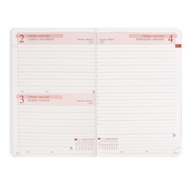 Ежедневник 2027 А5 Leo Planner Prime мягкий PR2527**, Бордо