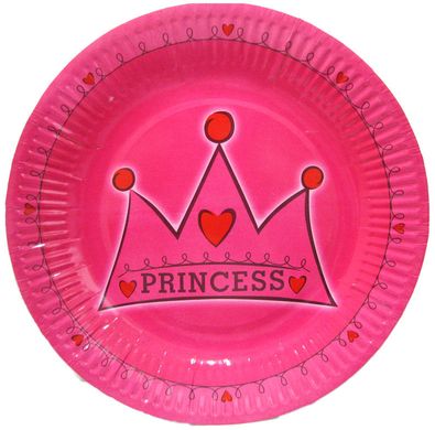 Тарелки одноразовые 220мм 10шт в упаковке Camis Prince Princesse 002-22