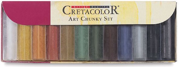 Уголь для рисования CRETACOLOR набор 12цв. Art Chunky Set 49799