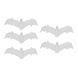 Хеловін Набір декор елементів Halloween Кажан 4,5*13см 6шт, асорті №24-512