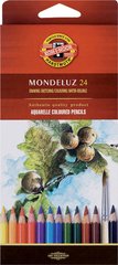 Карандаши акварельные цветные 24 цв. Koh-i-Noor Mondeluz 3718