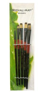 Набор кистей 5шт Royal-Art Brushes синтетика плоская RA-386